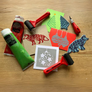 Friday 18th December: Lino Printed Christmas Cards