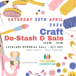 Saturday 25th April 2026: Craft De-Stash & Sale