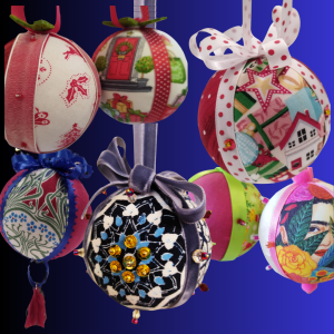 Fabric Christmas Baubles